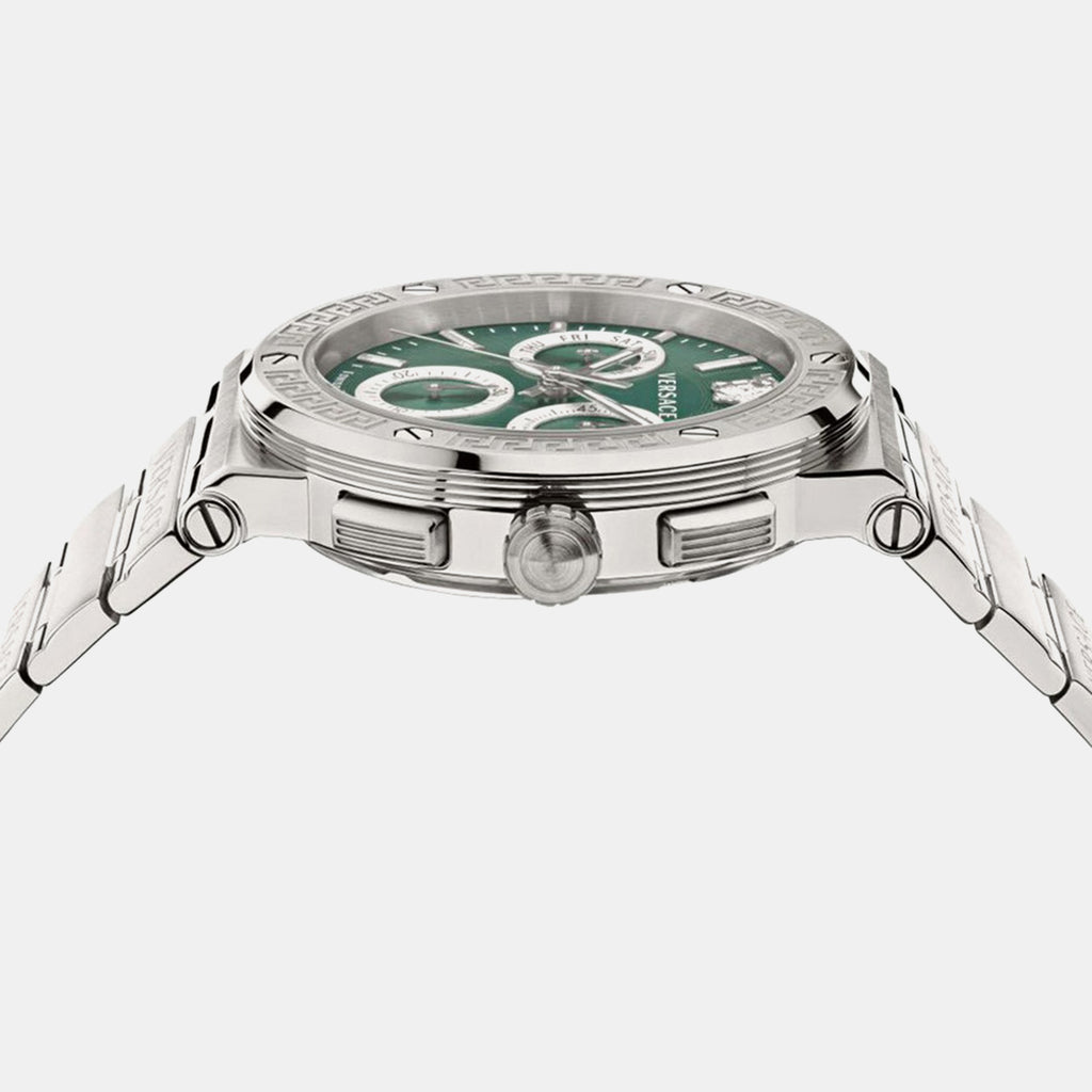 Greca Men Quartz Green Dial Chronograph Stainless Steel Watch VEZ900121