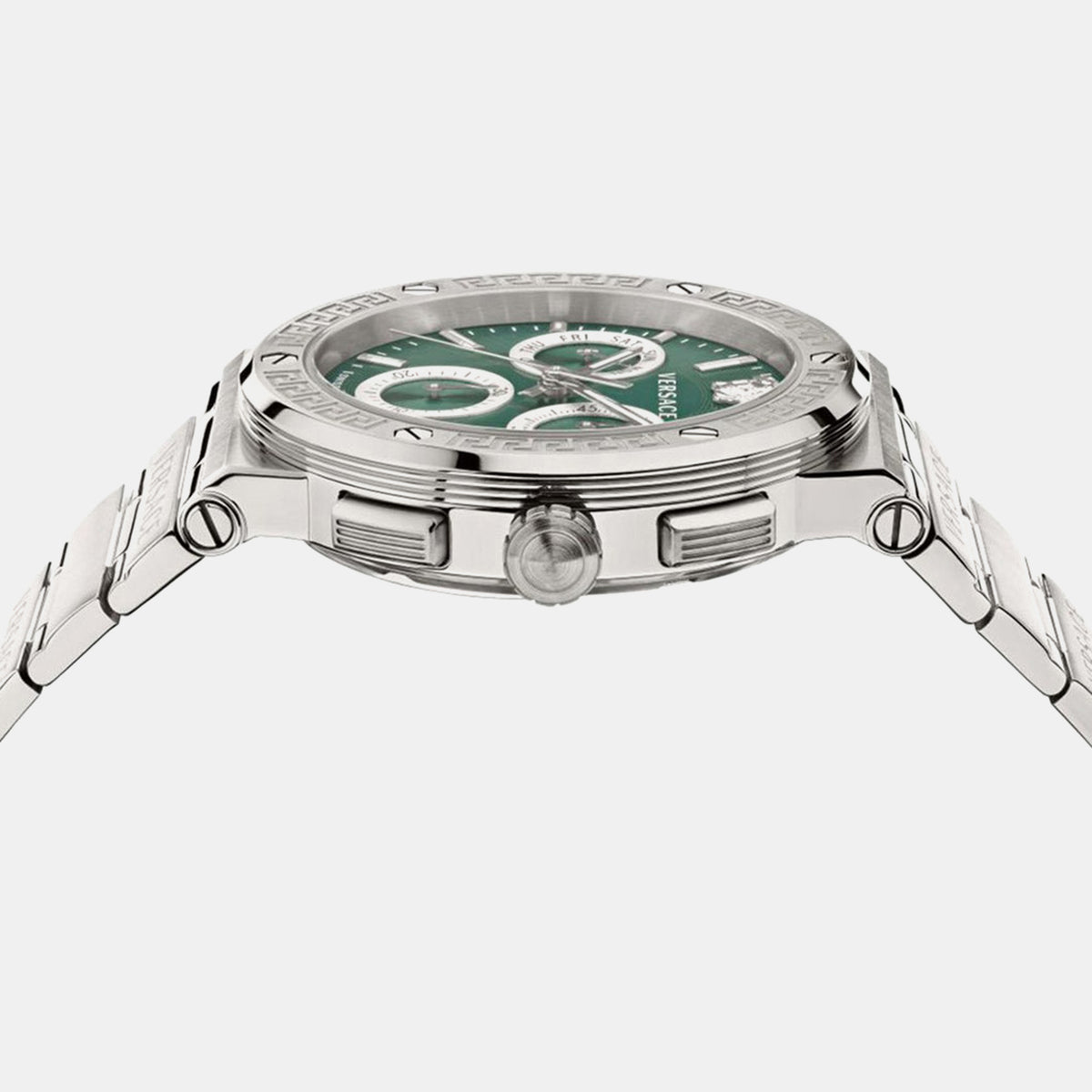 Greca Men Quartz Green Dial Chronograph Stainless Steel Watch VEZ900121