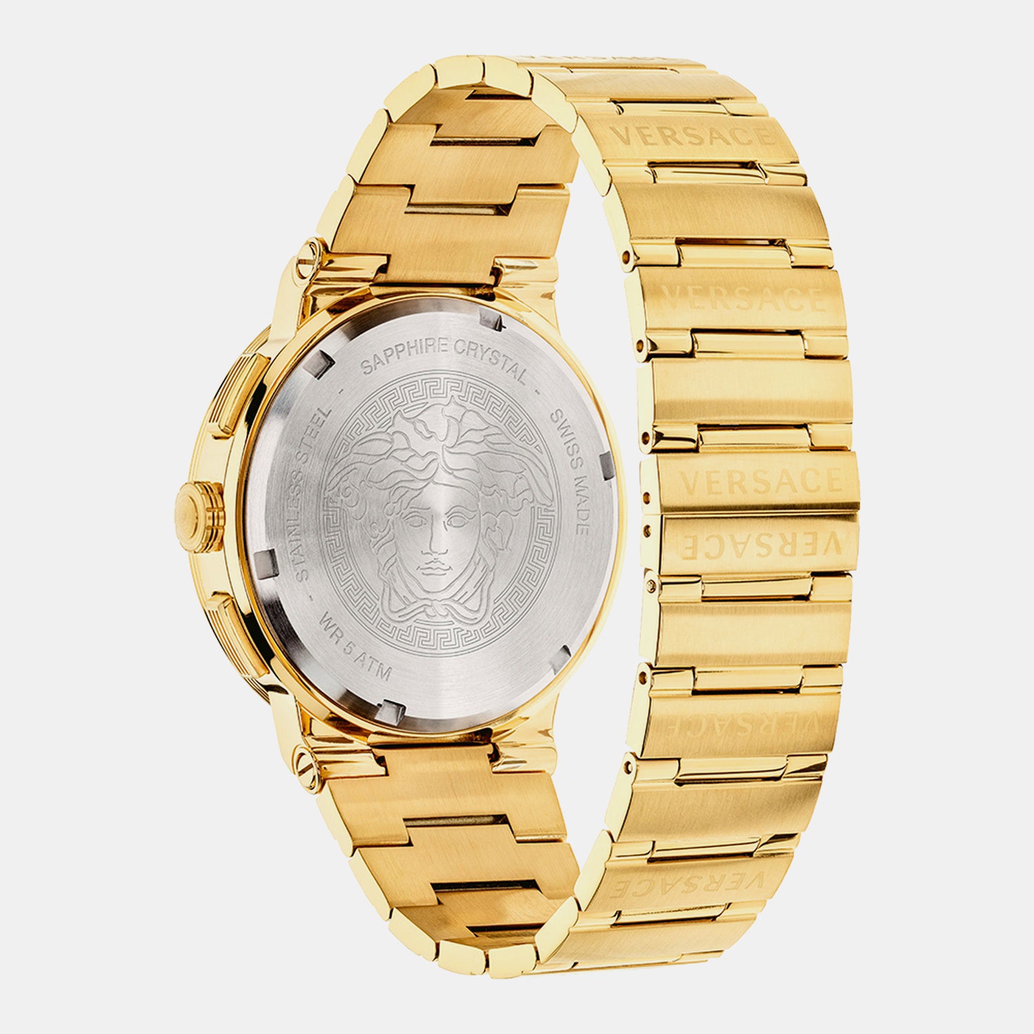 Greca Men Quartz Black Dial Chronograph Stainless Steel Watch VEZ900421