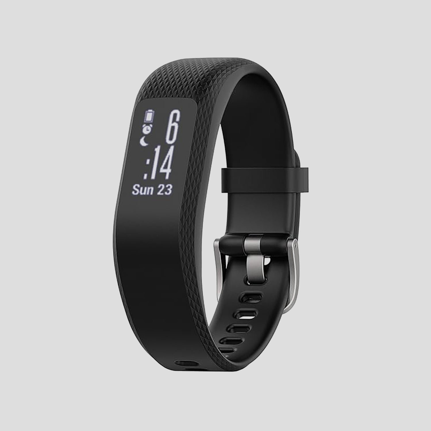Unisex Processor Black Dial Amoled Silicone Watch 010-01755-03