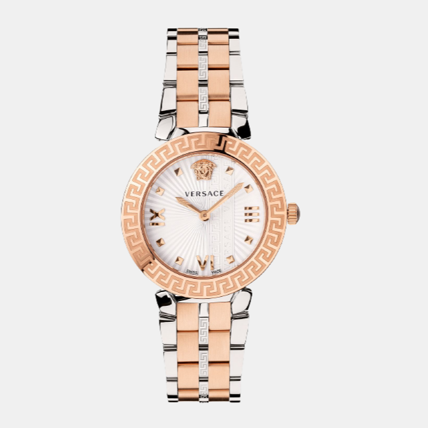 Versace Round Silver Analog watch