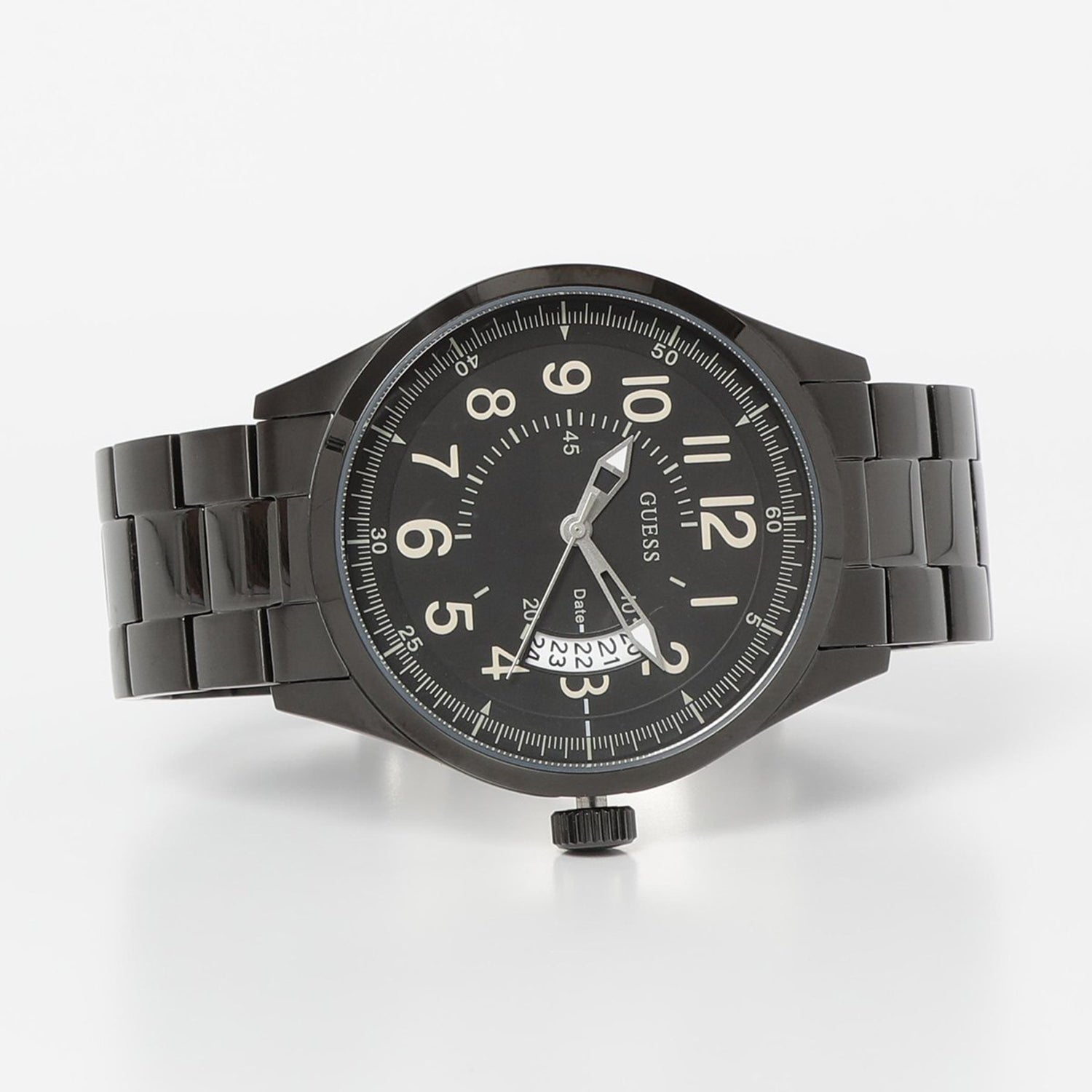 Soho Men Quartz Black Dial Analog Stainless Steel Watch W1245G3