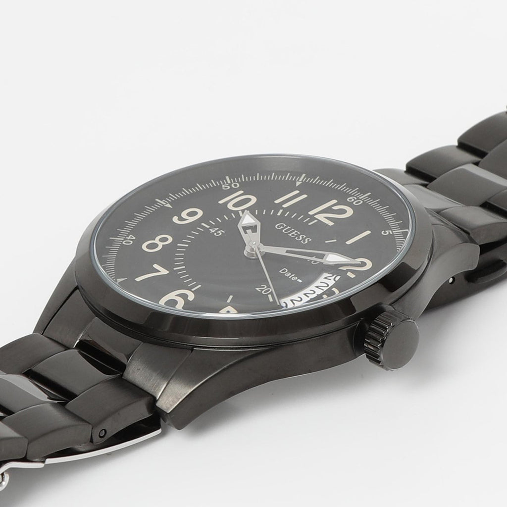 Soho Men Quartz Black Dial Analog Stainless Steel Watch W1245G3