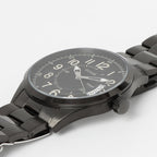 Soho Men Quartz Black Dial Analog Stainless Steel Watch W1245G3