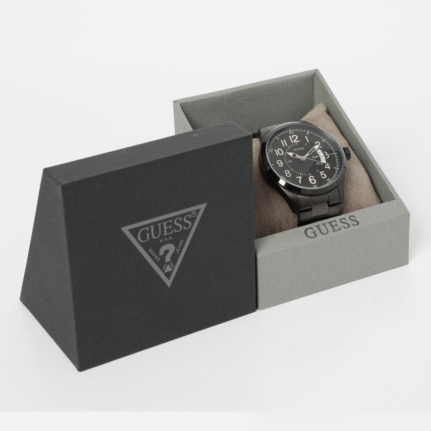 Soho Men Quartz Black Dial Analog Stainless Steel Watch W1245G3
