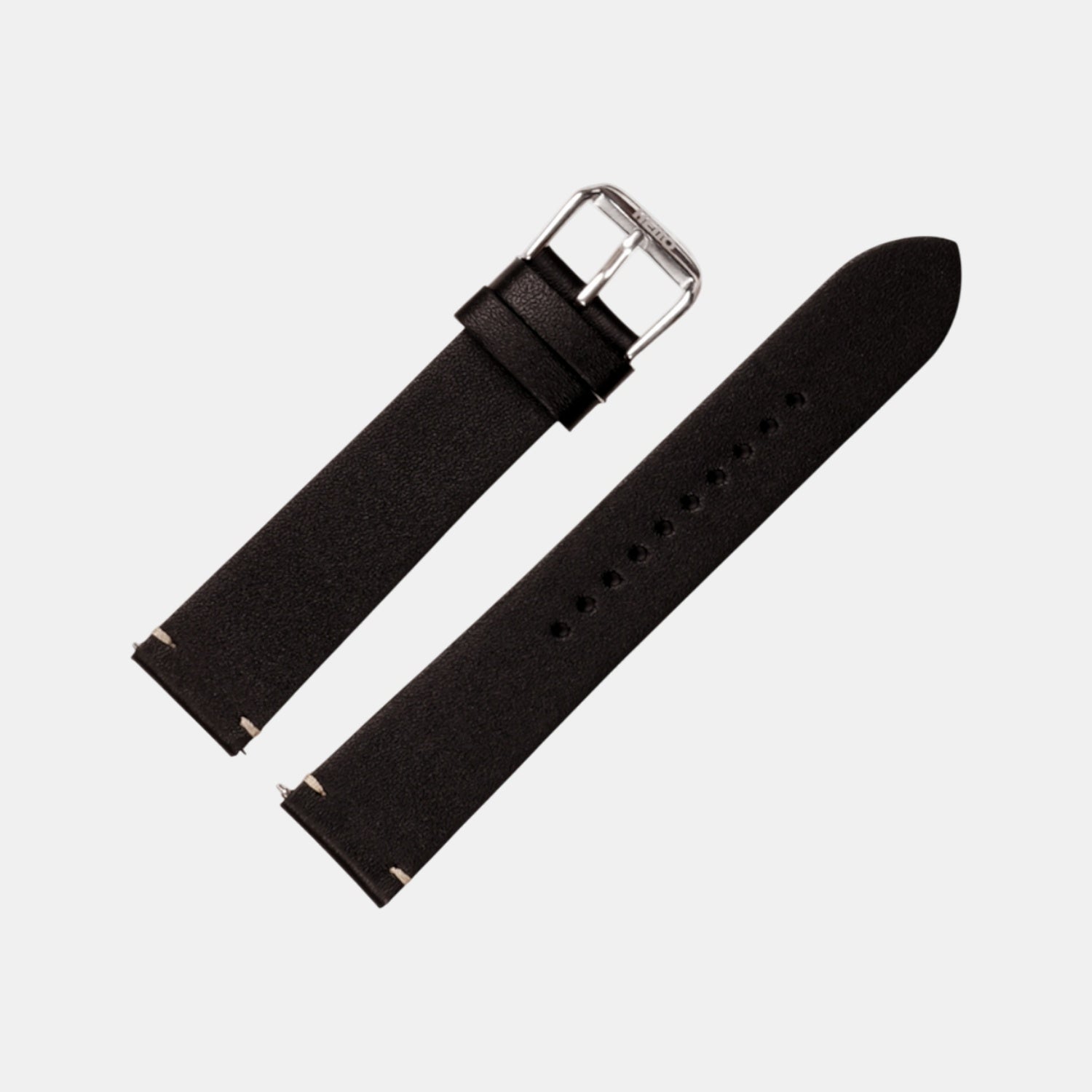 Men Sheep Nappa Leather Strap INTRO 2.0 DS - BLACK HAWK 18 MM