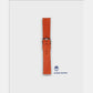 Men Sheep Nappa Leather Strap INTRO 2.0 DS-CARROT ORANGE 20 MM