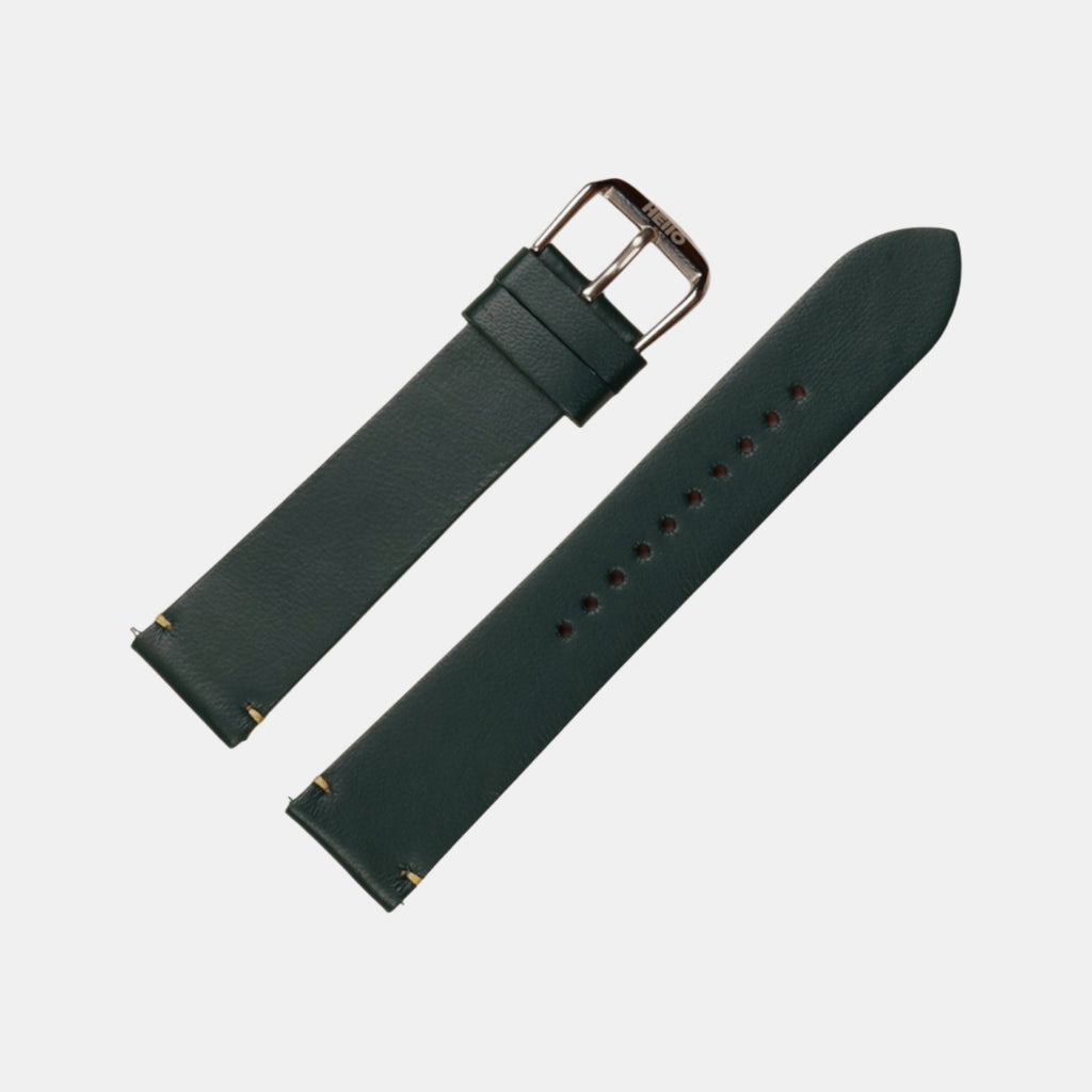 Men Sheep Nappa Leather Strap INTRO 2.0- DS - DEEP FOREST 20 MM