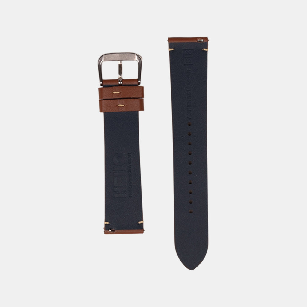 Men Sheep Nappa Leather Strap INTRO 2.0 DS- GINGERBREAD 20 MM