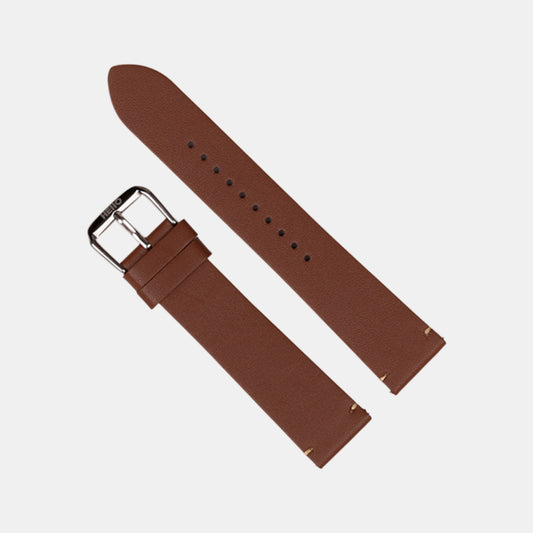 Men Sheep Nappa Leather Strap INTRO 2.0 DS- GINGERBREAD 20 MM