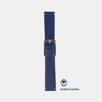 Men Sheep Nappa Leather Strap INTRO 2.0 DS- VAN GOGH BLUE 22 MM