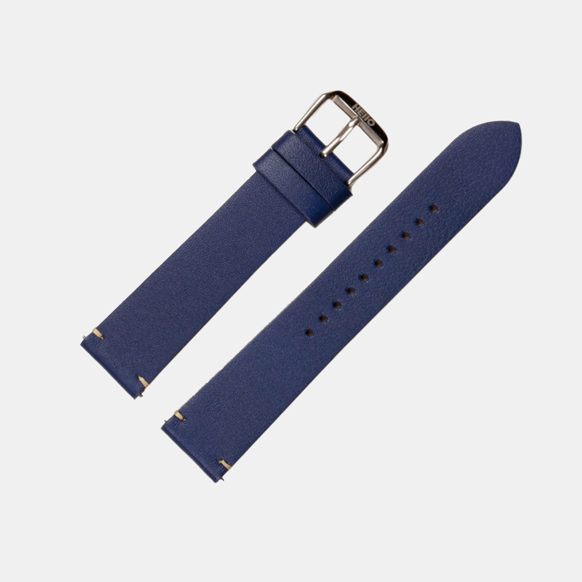 Men Sheep Nappa Leather Strap INTRO 2.0 DS- VAN GOGH BLUE 22 MM