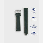 Men Dial Leather Watch INTRO 2.0 PS - DEEP FOREST 22 MM