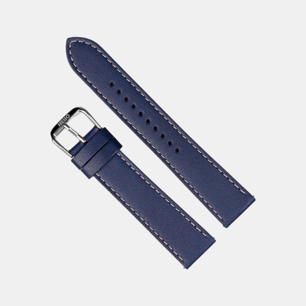 Men Sheep Nappa Leather Strap INTRO 2.0 PS - VAN GOGH BLUE 18 MM