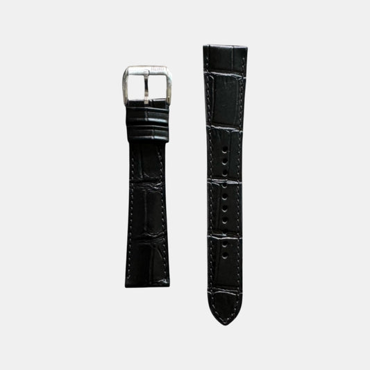 Men Croc Print Italian Leather Strap GRACE IN CROC99- TUXEDO 22 MM