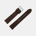 Men Suede Leather Strap GRACE IN SUEDE- WET EARTH 22 MM