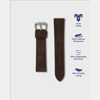 Men Suede Leather Strap GRACE IN SUEDE- WET EARTH 22 MM