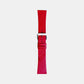 Men Italian Leather Strap VIBE - RED BERRY 20 MM