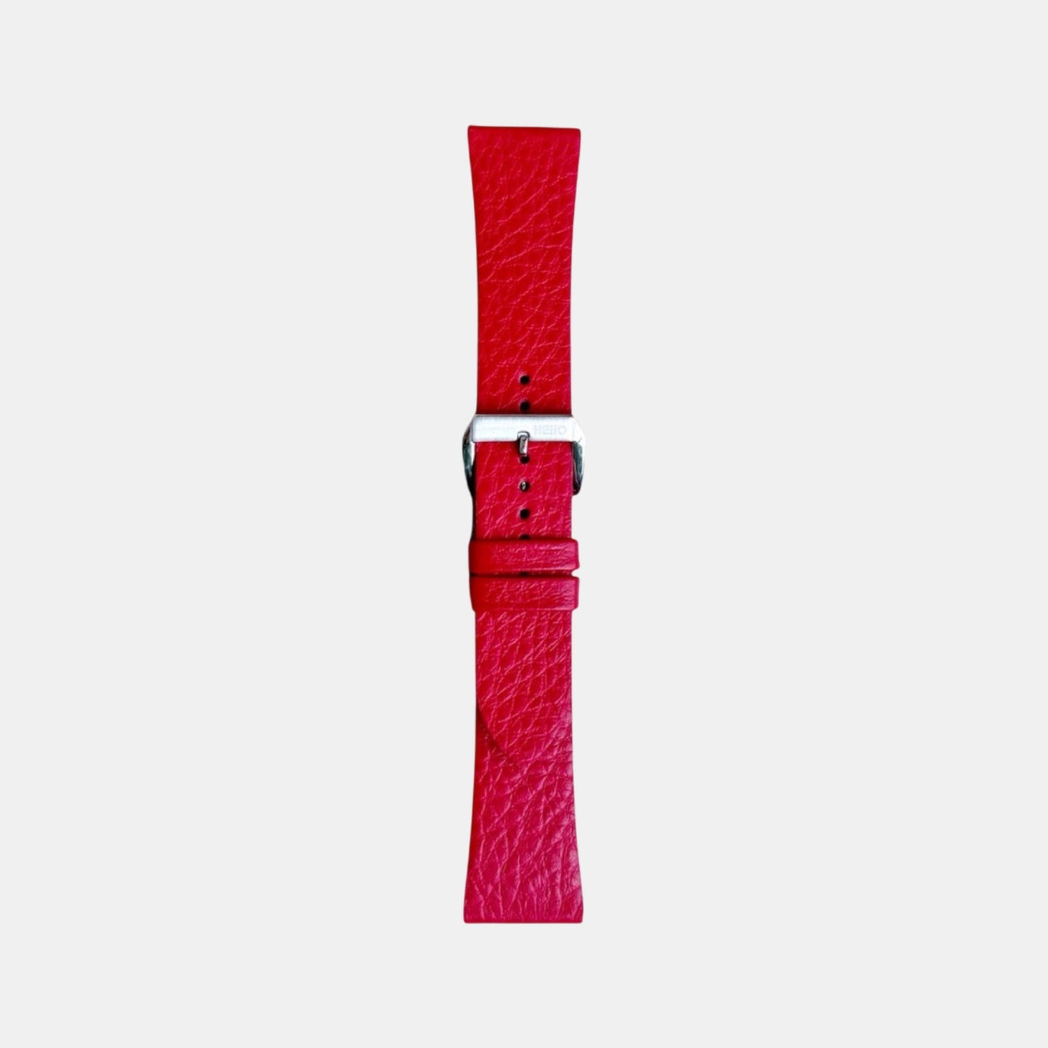 Men Italian Leather Strap VIBE - RED BERRY 20 MM