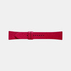 Men Italian Leather Strap VIBE - RED BERRY 20 MM