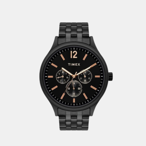 Timex Round Black Chronograph watch