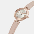 Furla Logo Links Women Quartz Silver Dial Analog Leather Watch WW00006003L3