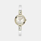 Furla Bangle Women Quartz White Dial Analog Stainless Steel Watch WW00010003L2