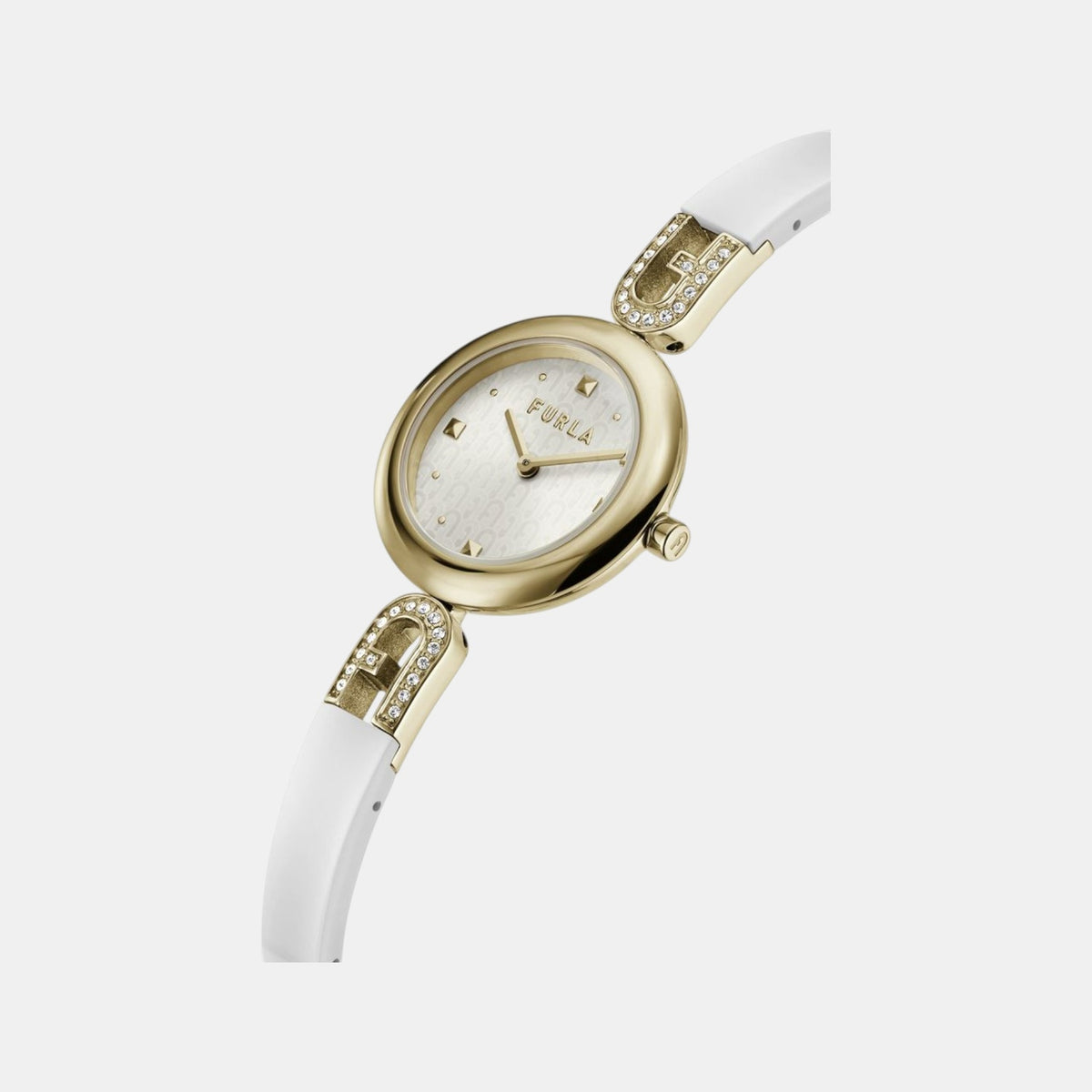 Bangle Women Quartz White Dial Analog Stainless Steel Watch WW00010003L2