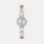 Furla Arco Chain Women Quartz Silver Dial Analog Stainless Steel Watch WW00015006L5