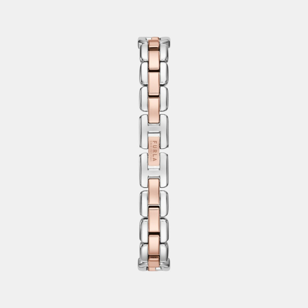 Furla Arco Chain Women Quartz Silver Dial Analog Stainless Steel Watch WW00015006L5