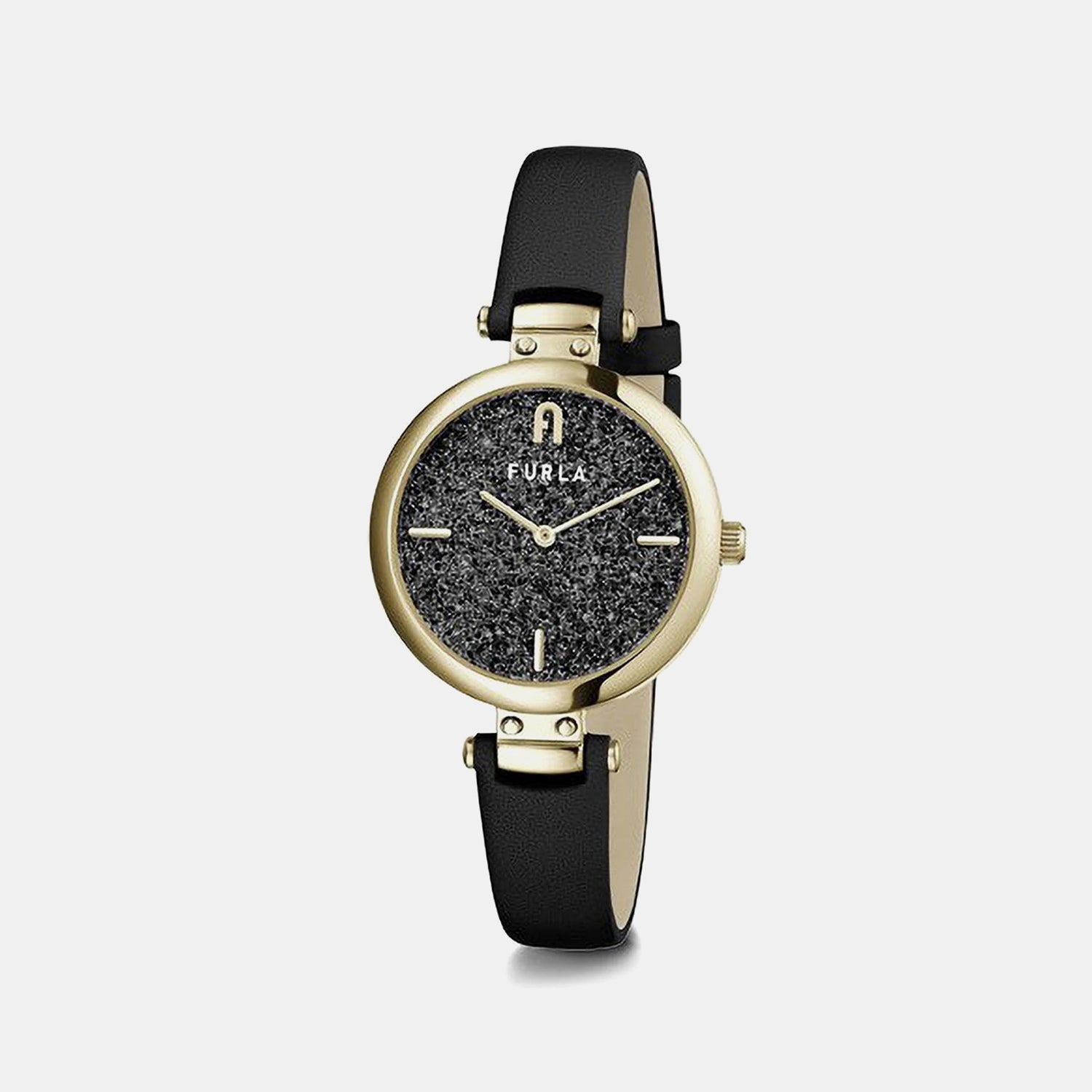 Women Quartz Black Dial Analog Leather Watch WW00018009L2
