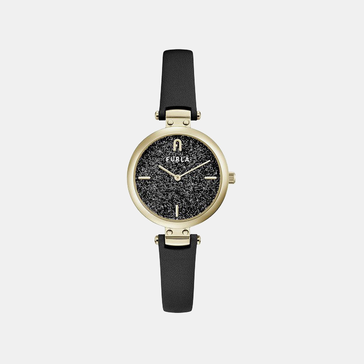 Women Quartz Black Dial Analog Leather Watch WW00018009L2