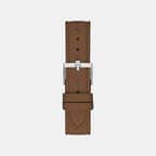 Women Quartz Silver Dial Analog Leather Watch WW00023001L1