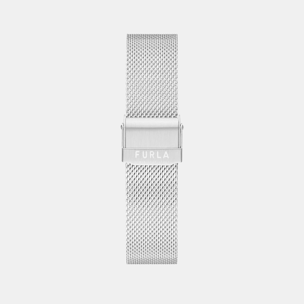 Furla Heritage Unisex Black Dial Stainless Steel Watch WW00023004L1