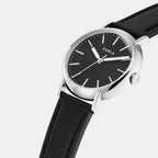 Women Quartz Black Dial Analog Leather Watch WW00023010L1