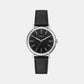 Women Quartz Black Dial Analog Leather Watch WW00023010L1