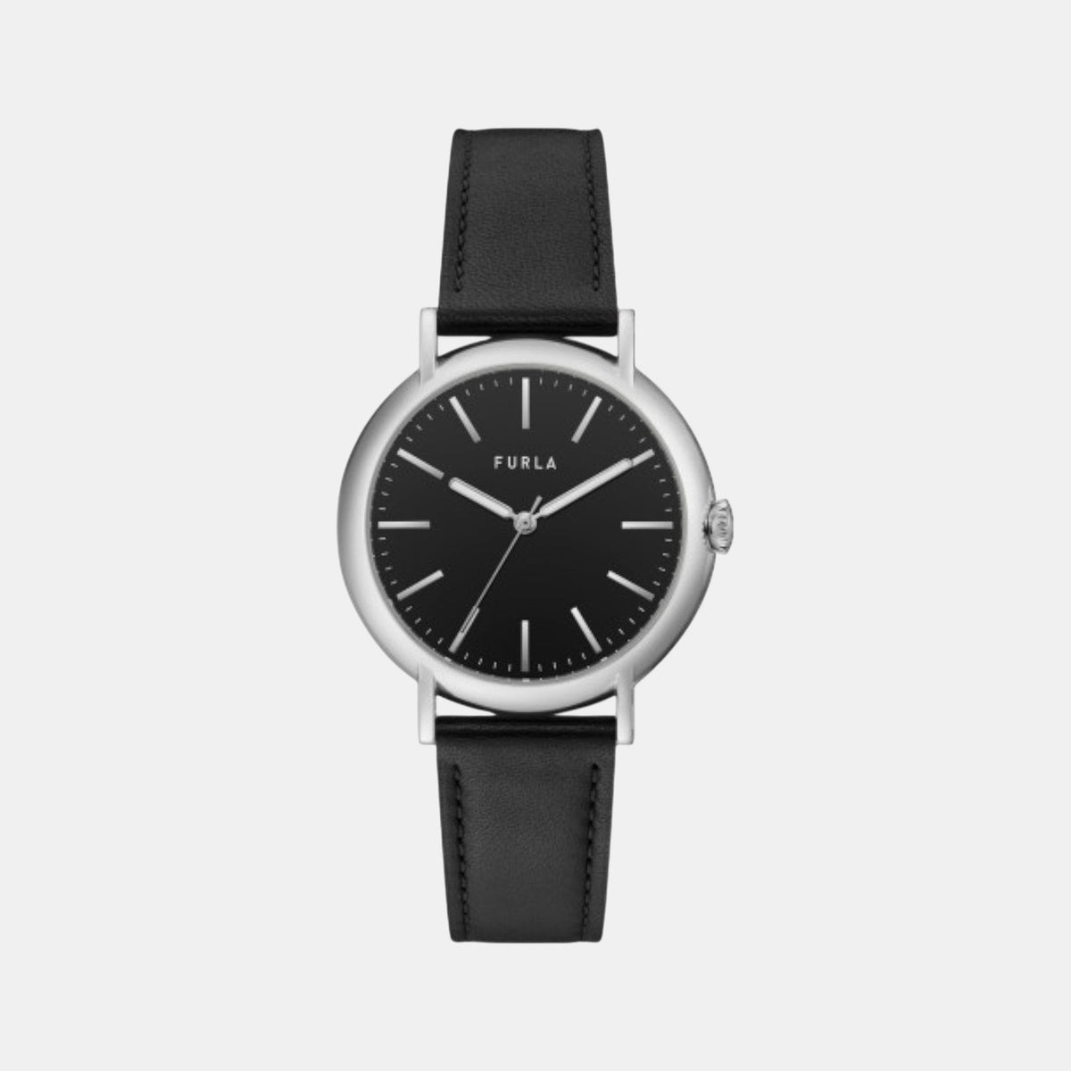 Heritage Women Quartz Black Dial Analog Leather Watch WW00023010L1
