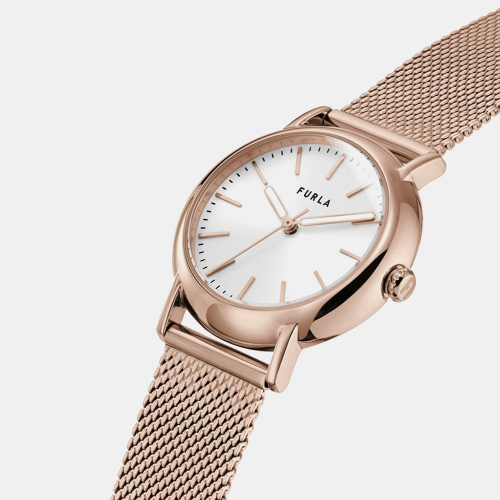 Furla Heritage Women Silver Dial Mesh Watch WW00024005L3