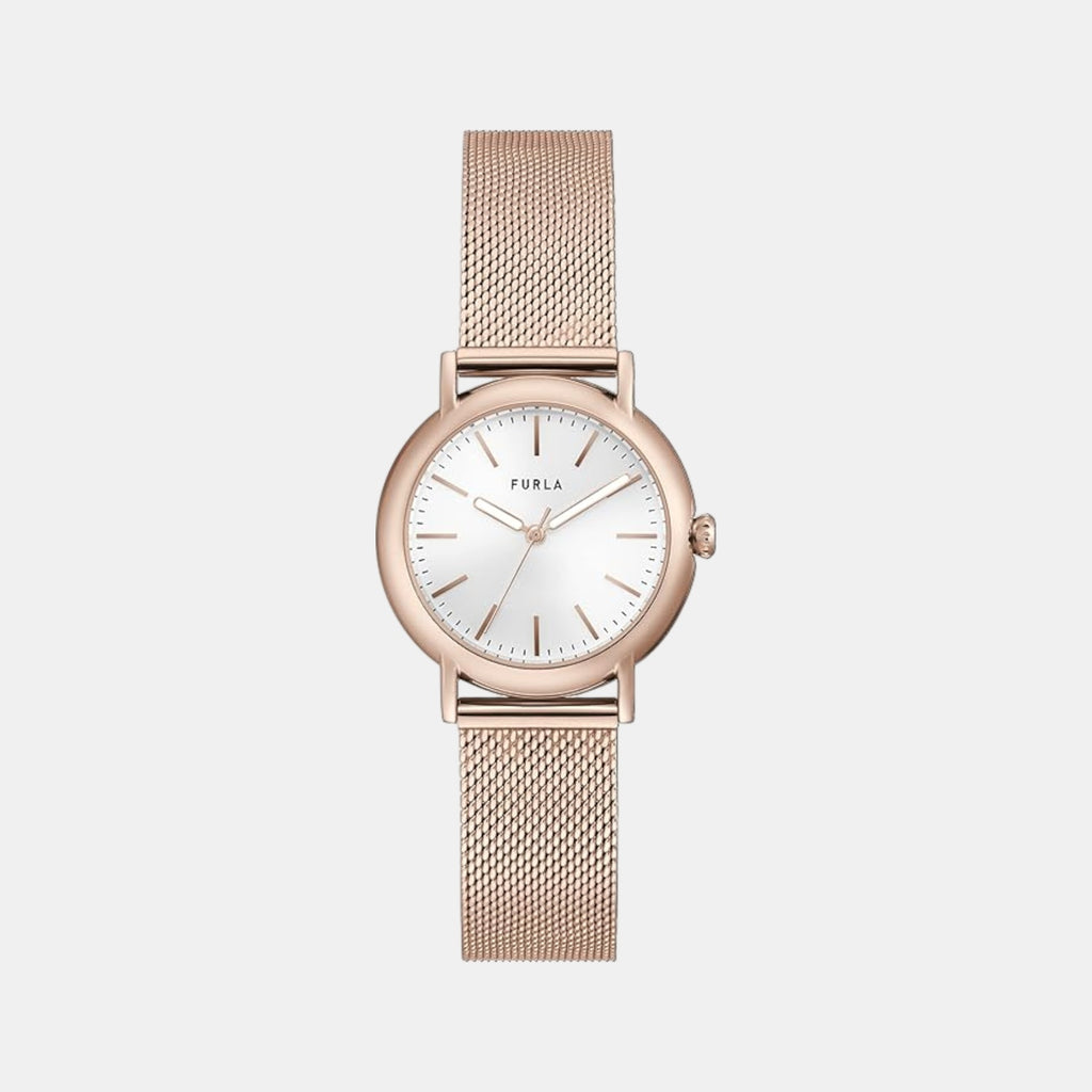 Women Quartz Silver Dial Analog Stainless Steel Watch WW00024005L3