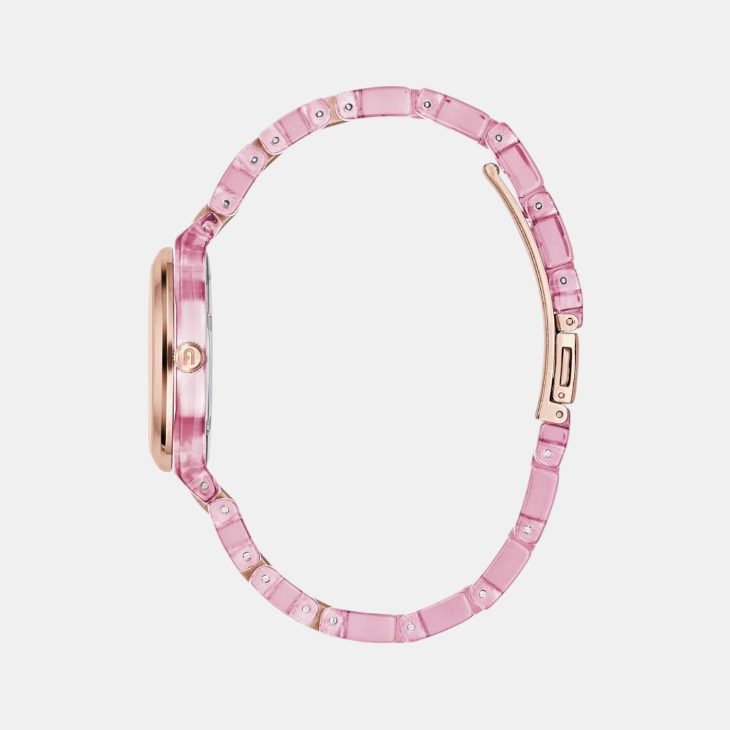 Women Quartz White Dial Analog Acetate Watch WW00028006L3