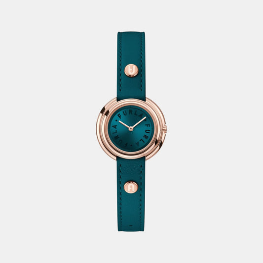 Furla Heritage Women Quartz Blue Dial Analog Leather Watch WW00031002L3