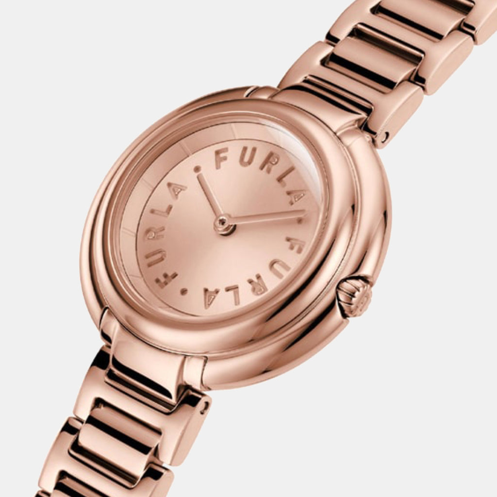 Furla Heritage Women Quartz Rose Gold Dial Analog Stainless Steel Watch WW00031002L3