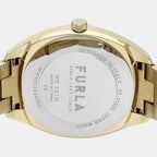 Furla Athleisure Women Quartz Champagne Dial Analog Stainless Steel Watch WW00038003L2