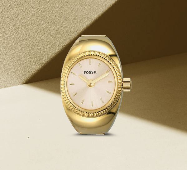 Discover the Unique Design of the Fossil Ring Watch - Just in Time ...