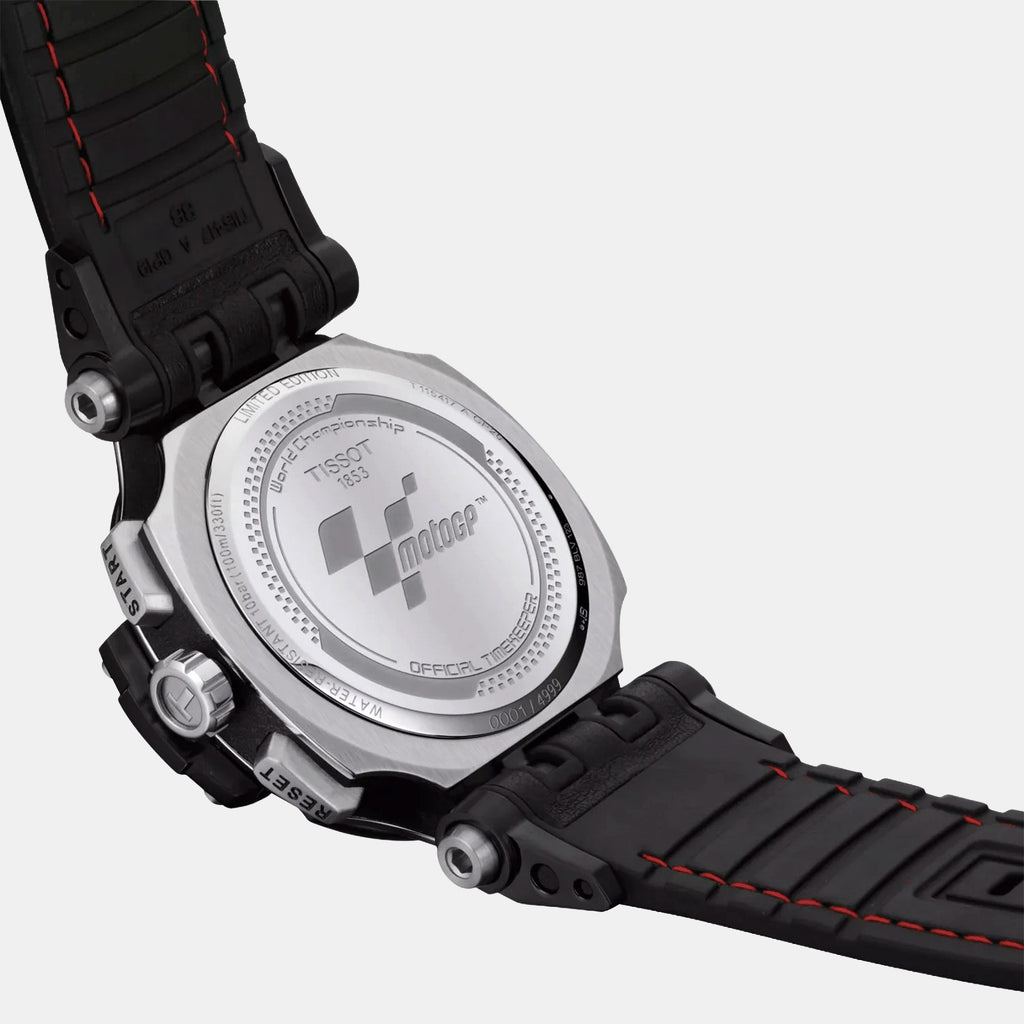 T-Race MotoGP Limited Edition Men Quartz Black Dial Chronograph Leather Watch T1154172705101