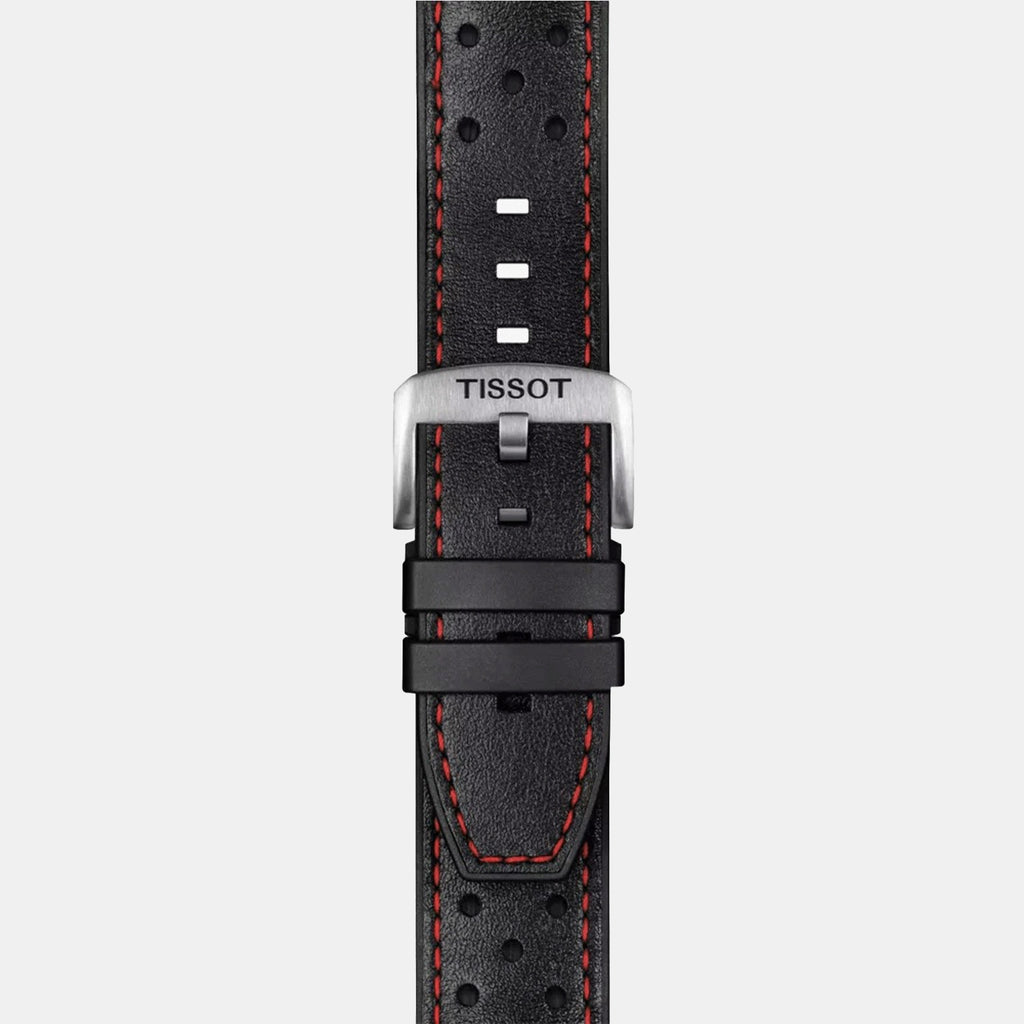 T-Race MotoGP Limited Edition Men Quartz Black Dial Chronograph Leather Watch T1154172705101