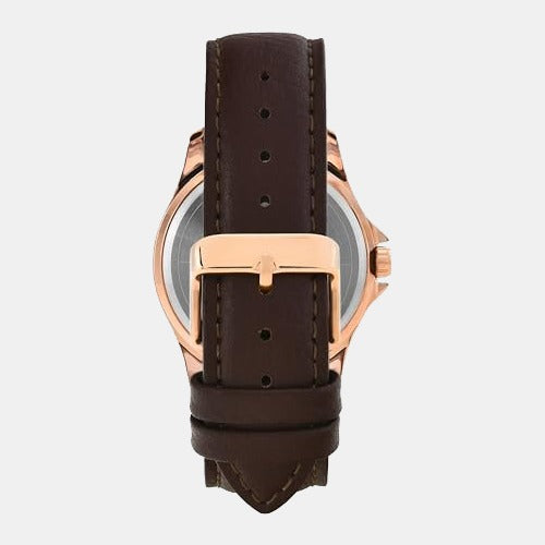 Timex Leather Silver watch