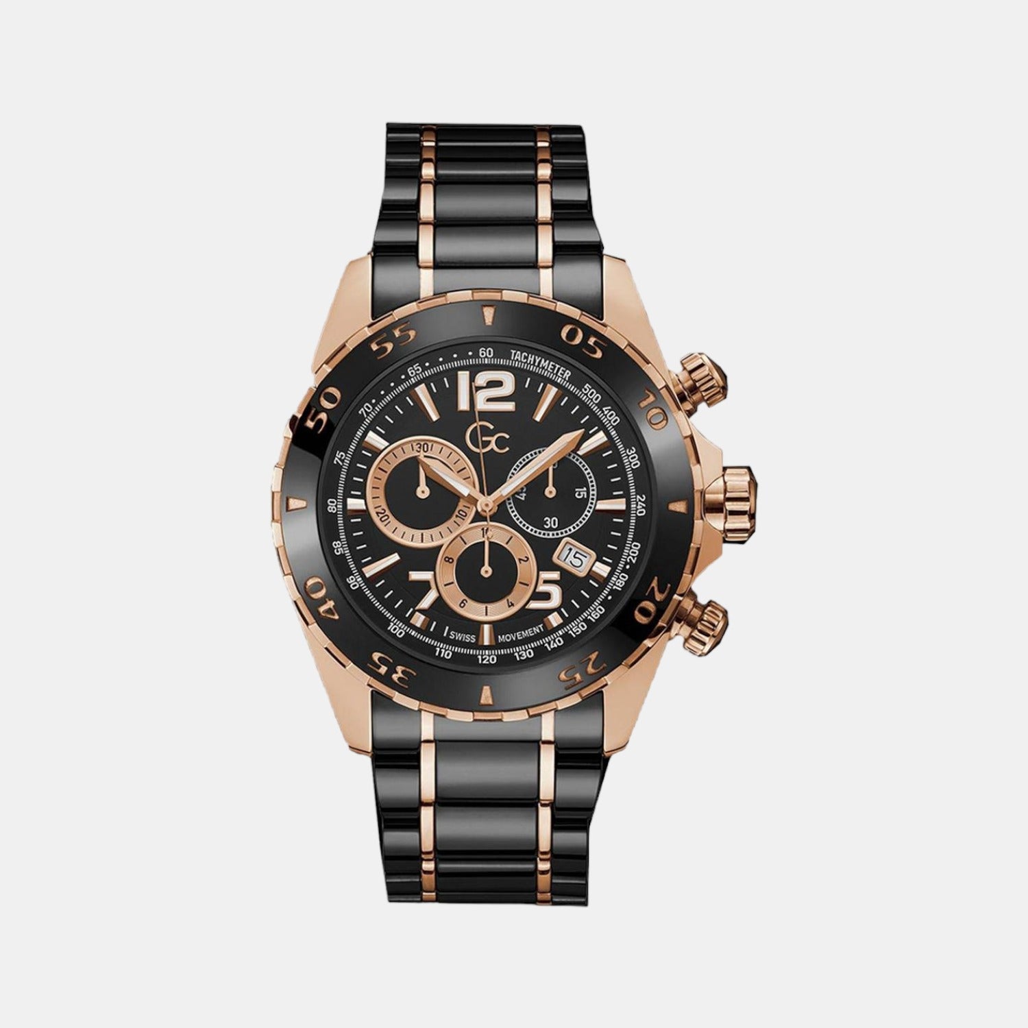 GC Male Black Analog Ceramic Watch | GC – Just In Time