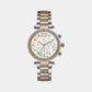 Female White Stainless Steel Chronograph Watch Y16002L1MF