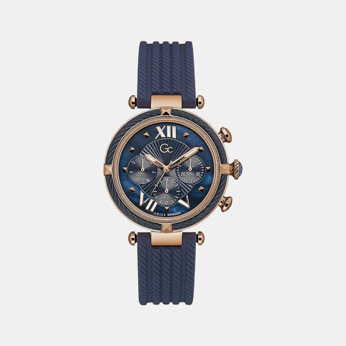GC Round Blue Chronograph watch